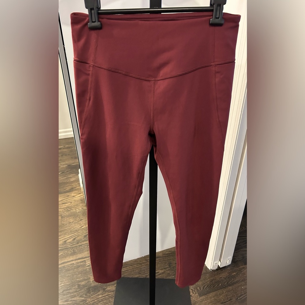 Zella Women's Burgundy Leggings - Size M